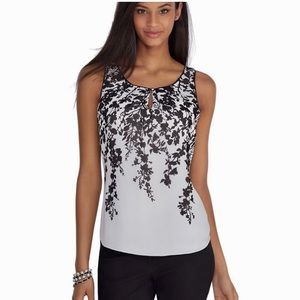 WhiteHouse BlackMarket beautiful sleeveless shell